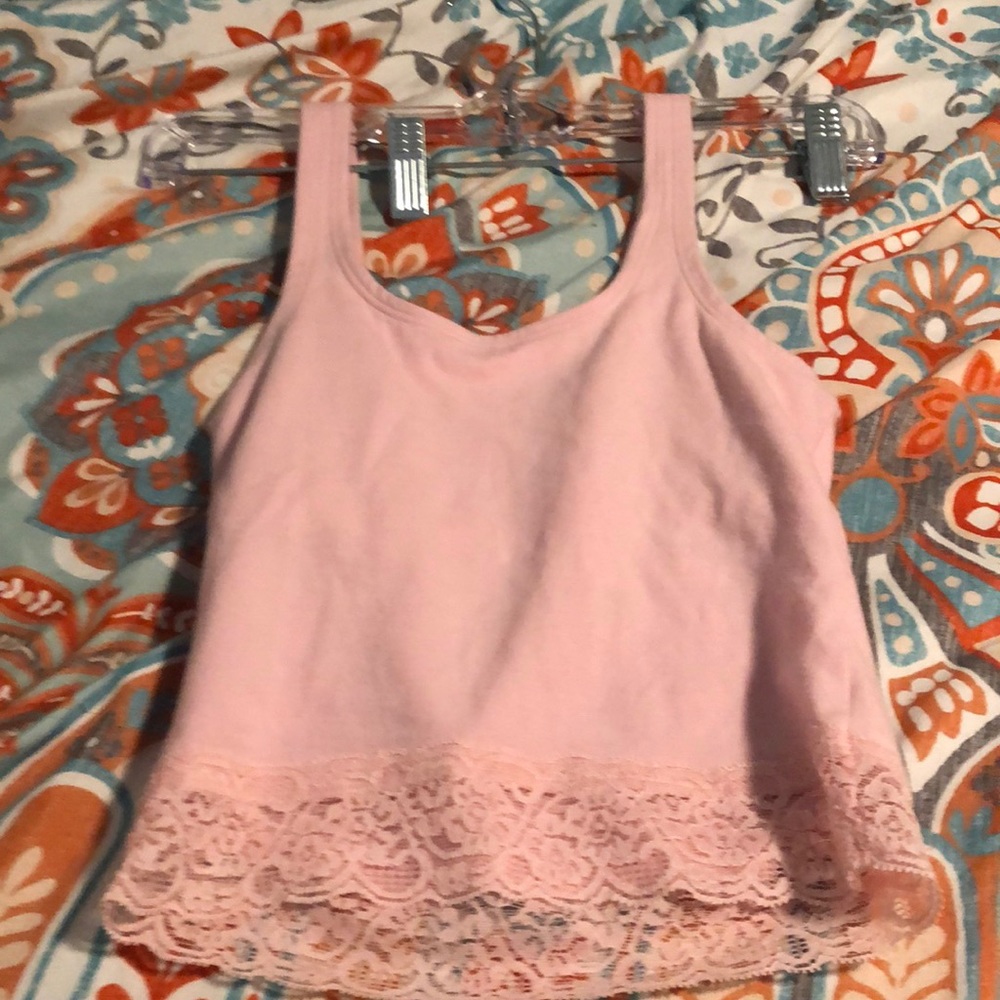 Juniors pink tank top from Hollister